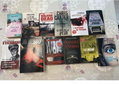 Lot de 12 romans, livres (policiers,thriller,polar,..)., Livres, Policiers, Utilisé
