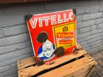 Oud Vitello emaille reclamebord, Verzamelen, Merken en Reclamevoorwerpen, Ophalen of Verzenden, Gebruikt, Reclamebord