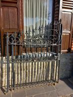 Smeedijzeren poort, Tuin en Terras, Tuinhekken en Hekwerk, Ophalen, Met poort, Gebruikt, Sierhekwerk