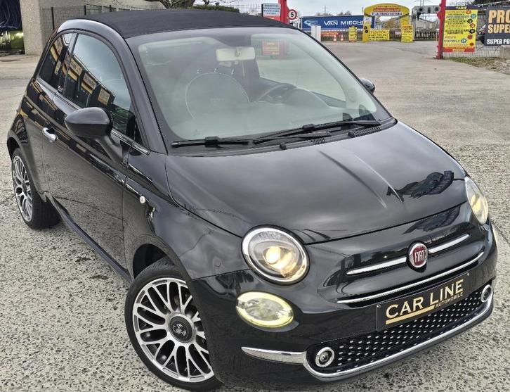 FIAT 500 CABRIO 1.2 i MOD 2020 AIRCO*GPS*CRUISE*EURO 6*JA17", Auto's, Fiat, Bedrijf, Te koop, 500C, ABS, Airbags, Airconditioning