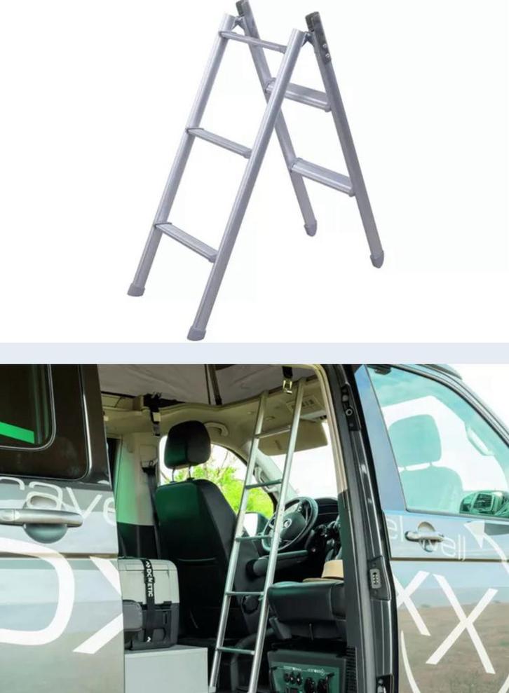 Inklapbare ladder / Vouwbare bedladder, Caravans en Kamperen, Mobilhome-accessoires, Nieuw, Ophalen