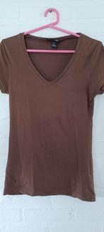 2€ T-shirt H&M taille S, Comme neuf, Taille 36 (S), Brun, H&M