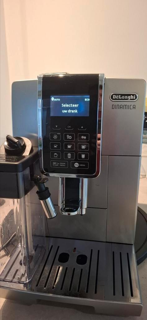 Delonghi Dinamica koffiemachin en cappuccino en 3 m garantie, Elektronische apparatuur, Koffiezetapparaten, Zo goed als nieuw