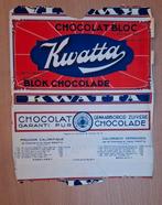 Ancien emballage : grosse tablette de chocolat. Kwatta 500 g, Enlèvement ou Envoi, Emballage