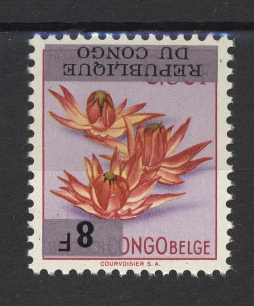 CONGO BELGE/REP DEM. 1964 OBP 535 ** met omgekeerde opdruk, Postzegels en Munten, Postzegels | Europa | België, Postfris, Postfris