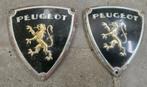 Vintage Peugeot Embleem 2 x, Ophalen, Gebruikt, Peugeot