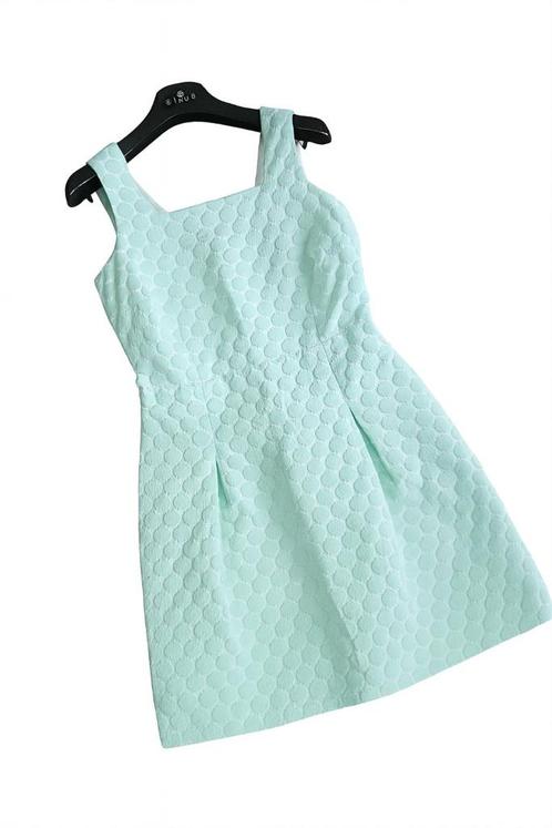 Mintgroene A-lijn jurk | Senso | maat 36, Kleding | Dames, Jurken, Zo goed als nieuw, Maat 36 (S), Groen, Knielengte, Ophalen of Verzenden
