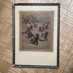 - OSWALD POREAU - ets - Bretonse bruiloften, Antiek en Kunst, Kunst | Litho's en Zeefdrukken