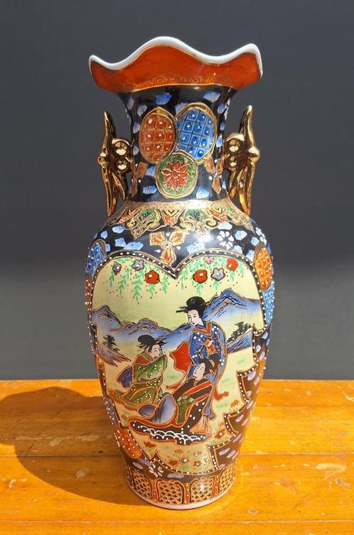 Grote chinese vaas met handgrepen, Antiek en Kunst, Antiek | Vazen, Ophalen