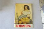 Lemon Spa 1949 metalen kartonnen bord, Verzamelen, Merken en Reclamevoorwerpen, Ophalen, Gebruikt, Reclamebord