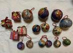 Set van 17 handgemaakte kerstballen. Frankrijk, Comme neuf, Enlèvement ou Envoi