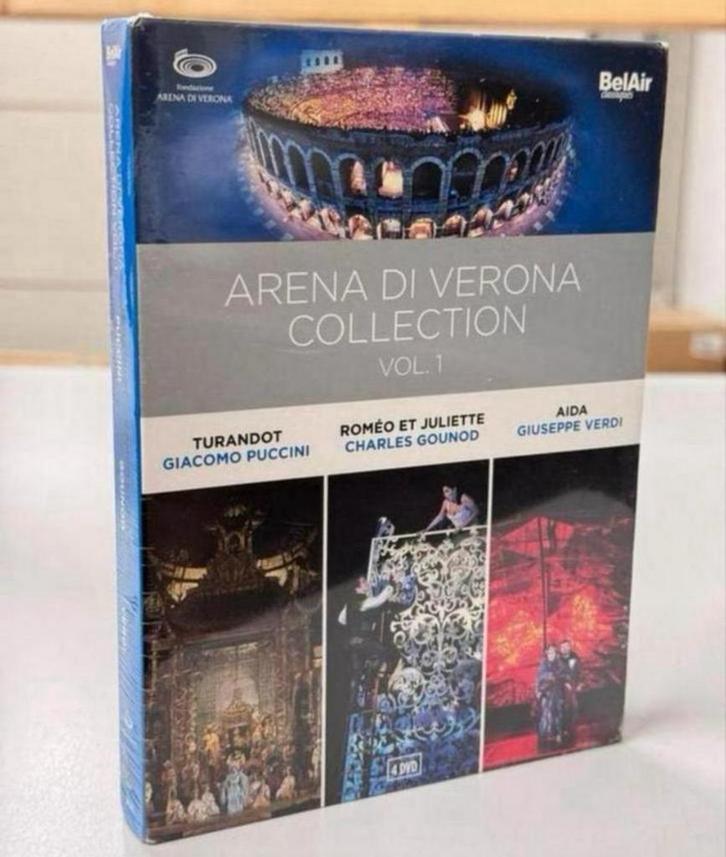 Arena Di Verona Collection Vol 1 - boxset 4 dvd dvds NIEUW, Cd's en Dvd's, Dvd's | Muziek en Concerten, Nieuw in verpakking, Boxset