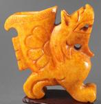 China Qing Dynastie 18de E Draken antieke theelepel in jade, Antiek en Kunst, Verzenden