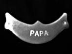 Bedankje Tinnen plakketje PAPA - set 4 stuks, Ophalen, Nieuw, Kraamcadeau