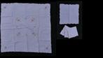 tafelkleedje en 4 servietten wit met borduurwerk, Huis en Inrichting, Nieuw, Binnen, Ophalen of Verzenden, Vierkant
