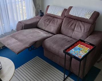 Canapé électrique en nubuck beschikbaar voor biedingen