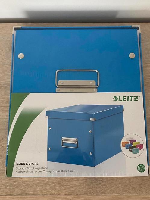 Leitz Click & store opbergkubus / box / opbergdoos blauw, Divers, Accessoires de bureau, Neuf, Enlèvement ou Envoi