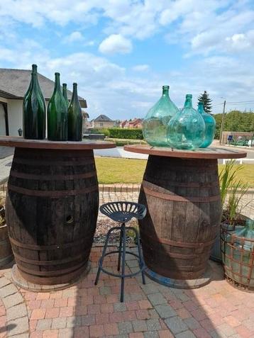 Super grote zware Eiken whiskey tonnen als tuindecoratie  beschikbaar voor biedingen