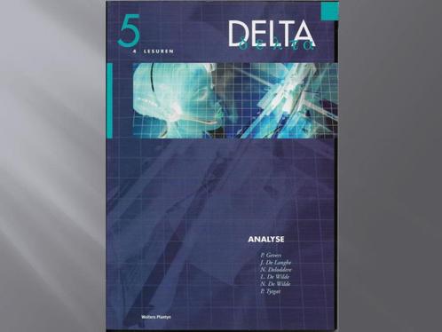 Delta Analyse 5, Boeken, Schoolboeken, Zo goed als nieuw, Wiskunde B, ASO, Ophalen of Verzenden