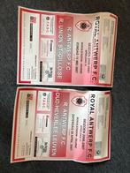 2 grote officiële wedstrijd affiches R Antwerp FC, Verzamelen, Ophalen