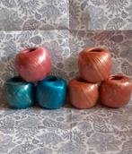 lot de 6 boules de 50gr raphia synthétique, Ophalen of Verzenden, Nieuw