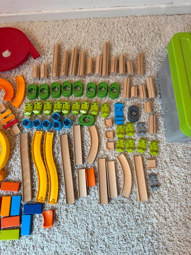 HABA Kullerbü – Grote mix van onderdelen en banen, Kinderen en Baby's, Speelgoed | Bouwstenen, Zo goed als nieuw, Ophalen