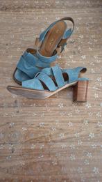 Dames schoenen suede leer kleur jeansblauw maat 40, Enlèvement