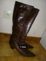 lange bruine lederen laarzen (40), Ophalen, Zo goed als nieuw