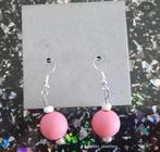 Donker roze oorbellen, Handtassen en Accessoires, Oorbellen, Nieuw, Overige materialen, Ophalen of Verzenden, Roze