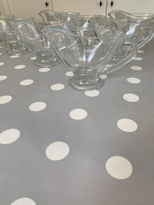 8 nieuwe glazen sauskannen, juskannen, sauskommen 200 ml, Huis en Inrichting, Keuken | Servies, Nieuw, Overige typen, Effen, Glas