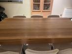 Massief eiken eettafel, Huis en Inrichting, Ophalen, Zo goed als nieuw