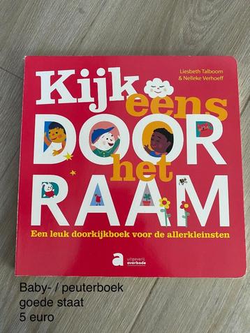Baby- / peuterboek: Kijk eens door het raam in goede staat beschikbaar voor biedingen