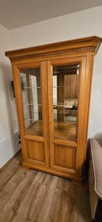 Vitrinekast Eik, Huis en Inrichting, Ophalen, Zo goed als nieuw
