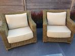 2 rotan zetels, Tuin en Terras, Rotan, Zo goed als nieuw, Tuinset, Ophalen