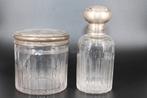 Parfumkit van kristal en 800 zilver, Ophalen of Verzenden, Zilver