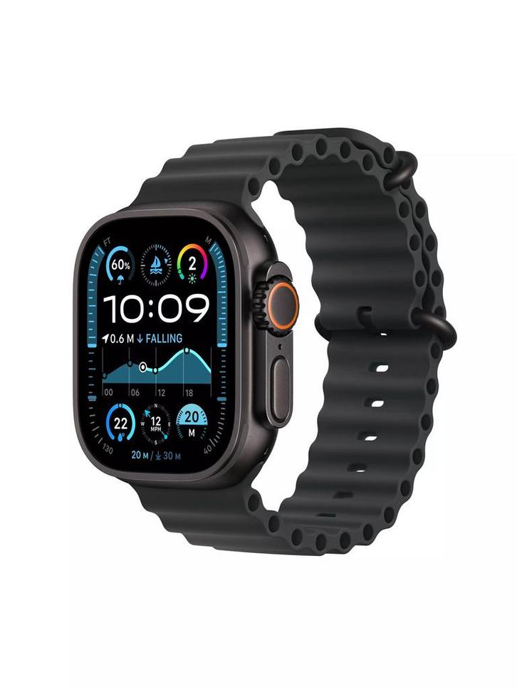 NIEUWSTAAT Apple Watch Ultra 2 Black Titanium garantie 650 €, Bijoux, Sacs & Beauté, Montres connectées, Comme neuf, Enlèvement