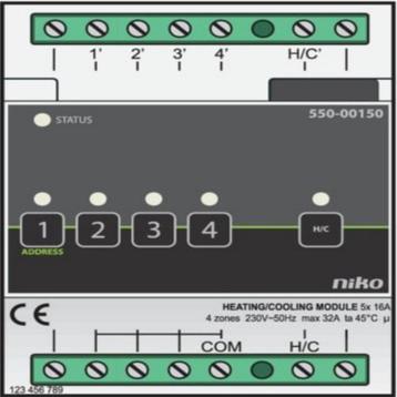 Niko Home Control Verwarmings- of koelingsmodule 550-00150 beschikbaar voor biedingen