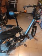 Elektr.plooifiets merk uniek met mand en groot breed zadel, Fietsen en Brommers, Ophalen