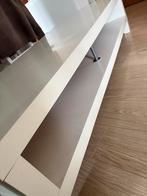 Tv-meubel, Ophalen, 100 tot 150 cm, Wit, Zo goed als nieuw