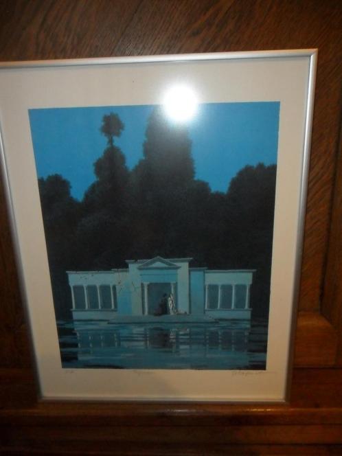 Lithografie van Gaston Bogaert (1918 Mans - 2008 Etterbeek), Antiek en Kunst, Kunst | Litho's en Zeefdrukken, Ophalen of Verzenden
