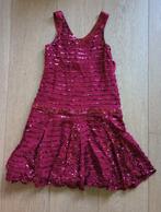 robe de fête (bordeaux à paillettes) - taille 122 (7 ans, Kinderen en Baby's, Kinderkleding | Maat 122, Ophalen, Gebruikt