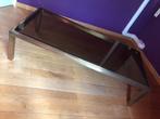 vintage glazen salontafel, Huis en Inrichting, Ophalen, Gebruikt, 100 tot 150 cm, 50 tot 75 cm
