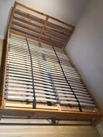 Lit IKEA 140x200cm, Gebruikt, Beige, Tweepersoons, 140 cm