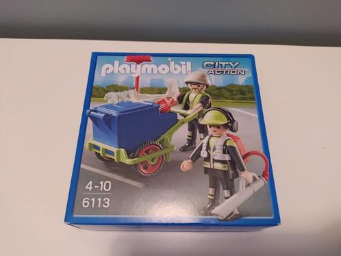 Playmobil set 6113 "Team stadsreinigers", Enfants & Bébés, Jouets | Playmobil, Neuf, Ensemble complet, Enlèvement ou Envoi
