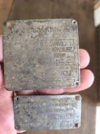 Handley Page Halifax-naamplaatje voor bommenwerper, Ophalen of Verzenden, Luchtmacht, Overige typen