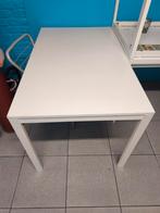 Table blanche modèle IKEA 125x75, Ophalen, Gebruikt
