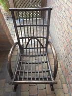 Vintage rotan schommelstoel, Tuin en Terras, Ophalen, Rotan