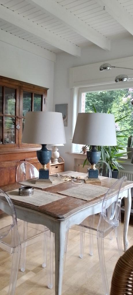 Prachtig paar vintage lampen van Maison Massive, Huis en Inrichting, Lampen | Plafondlampen, Gebruikt, Overige materialen, Ophalen of Verzenden