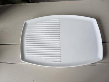 Witte ovale borden steakborden Majestic porcelain barbeque beschikbaar voor biedingen