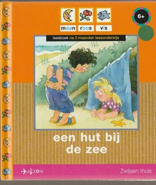 maan roos vis: een hut bij de zee THEMA: OP VAKANTIE, Boeken, Kinderboeken | Jeugd | onder 10 jaar, Zo goed als nieuw, Ophalen of Verzenden